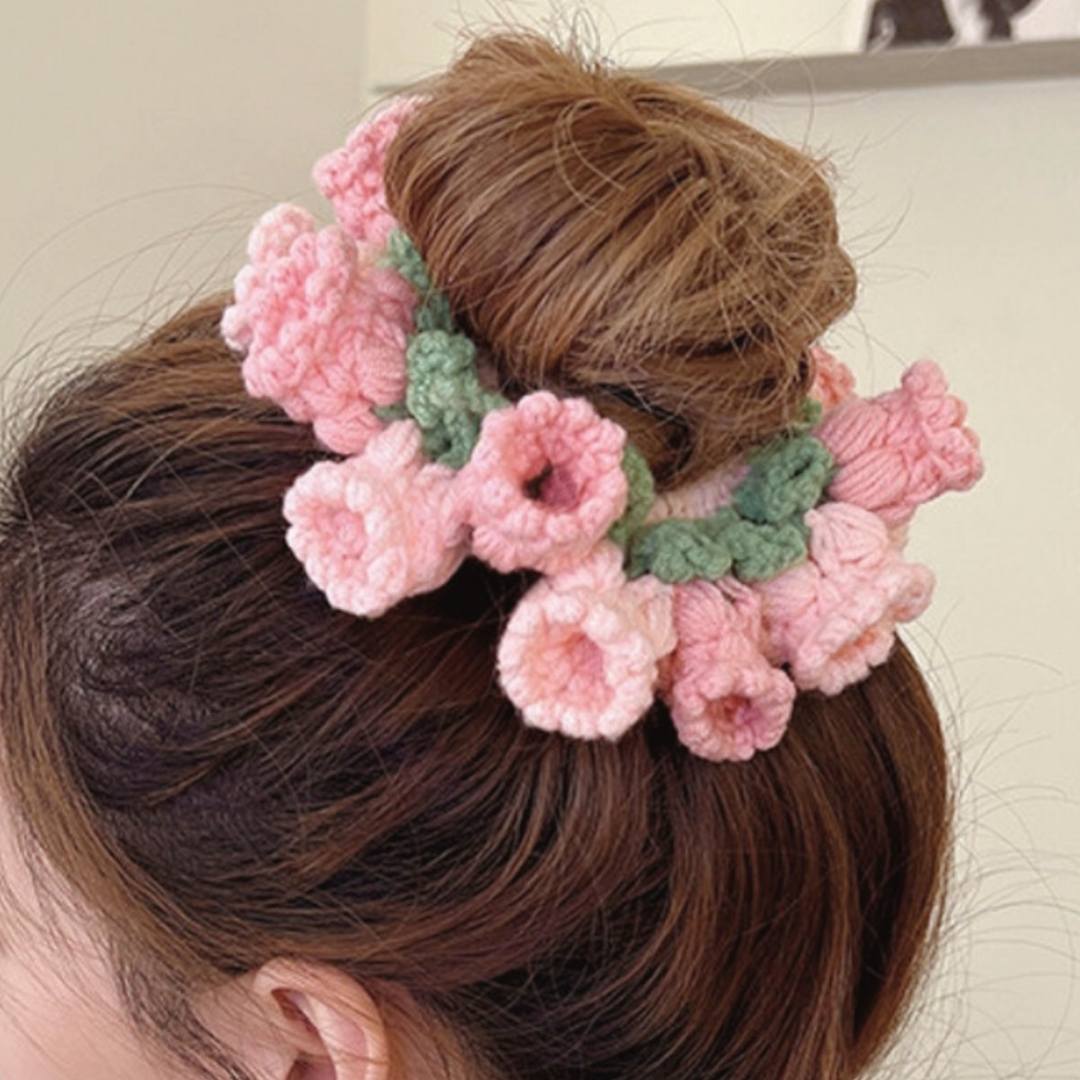Tulip Wreath Crochet Set Easy DIY for Beginner Woven