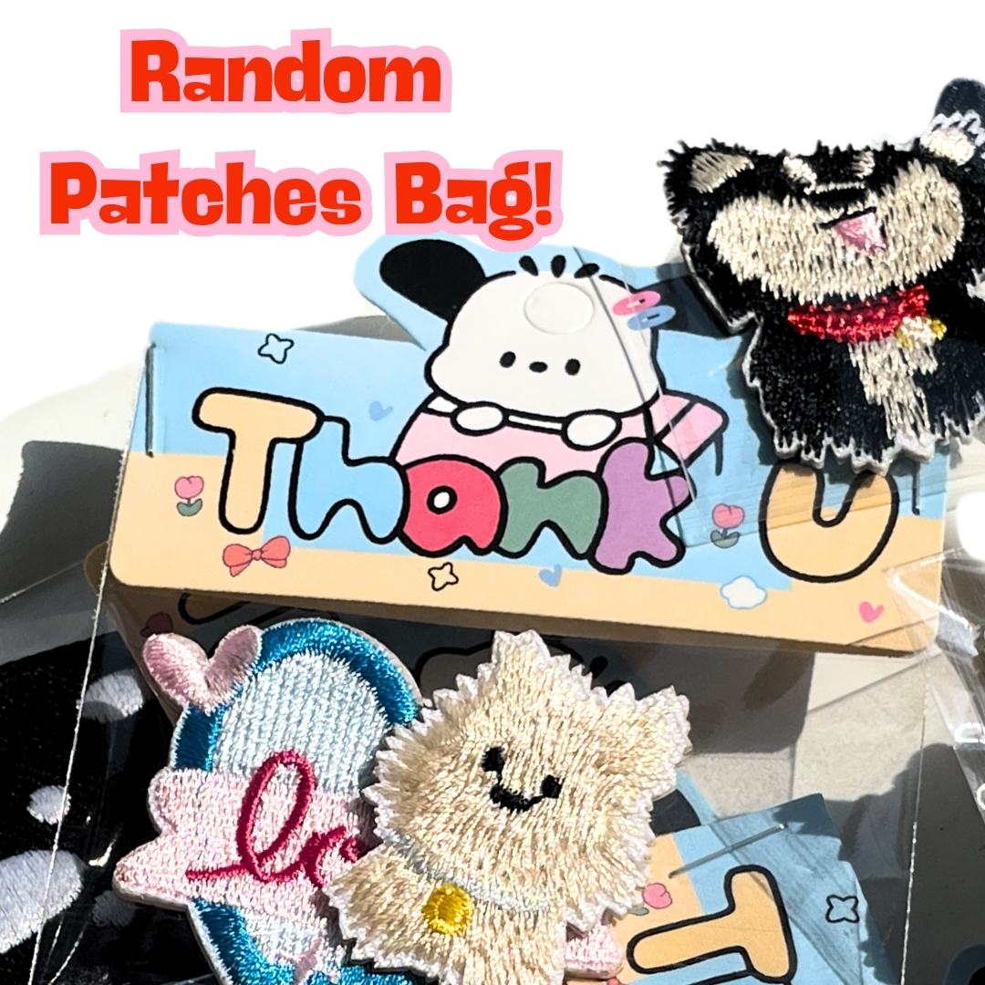 Random Patches Bag - No Ironing Needed - 2 Pieces