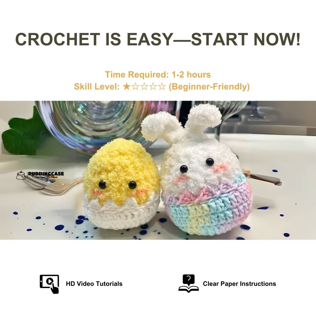 Easter Chick & Bunny Crochet Kit - Beginner- Friendly DIY