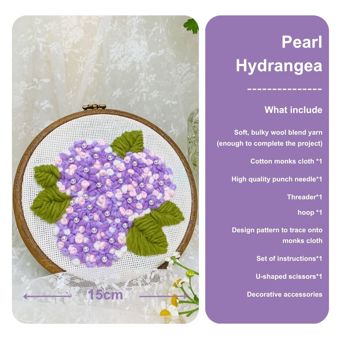 [New] Beginner Punch Needle Embroidery Kit - Easy DIY Summer Floral Collection