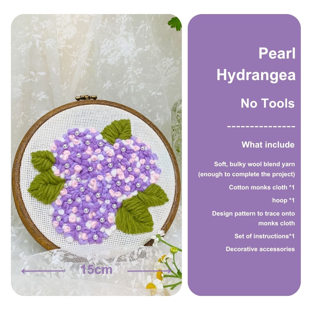 [New] Beginner Punch Needle Embroidery Kit - Easy DIY Summer Floral Collection