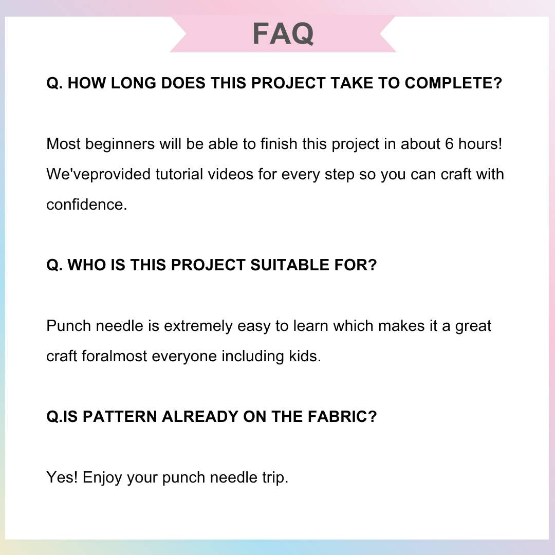 [Pre-order] Beginner Punch Needle Embroidery Kit - Easy DIY Honey Sunflower