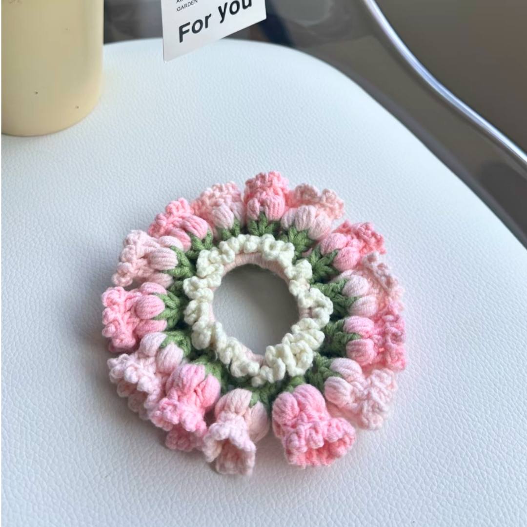 Tulip Wreath Crochet Set Easy DIY for Beginner Woven
